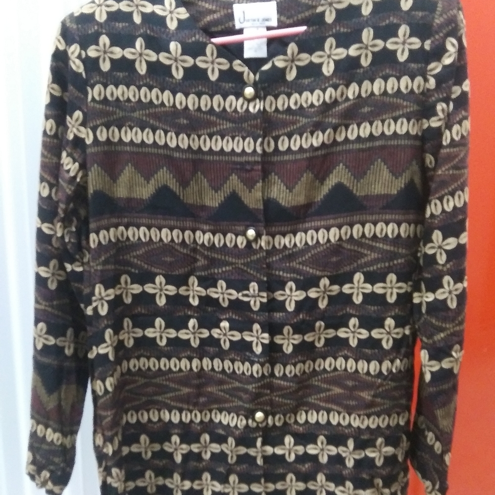 Justin B. Jones. Button Down Front Shirt